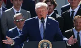 De Amerikaanse president Donald Trump.