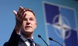 epa13091751 NATO Secretary General Mark Rutte gestures during the press conference ahead of the NATO summit 2026  in Ankara, Turkey, 06 July 2026. The summit will take place on 07–08 July, focusing on strengthening defense industrial production and securing long-term military aid for Ukraine.  EPA/GEORGI LICOVSKI