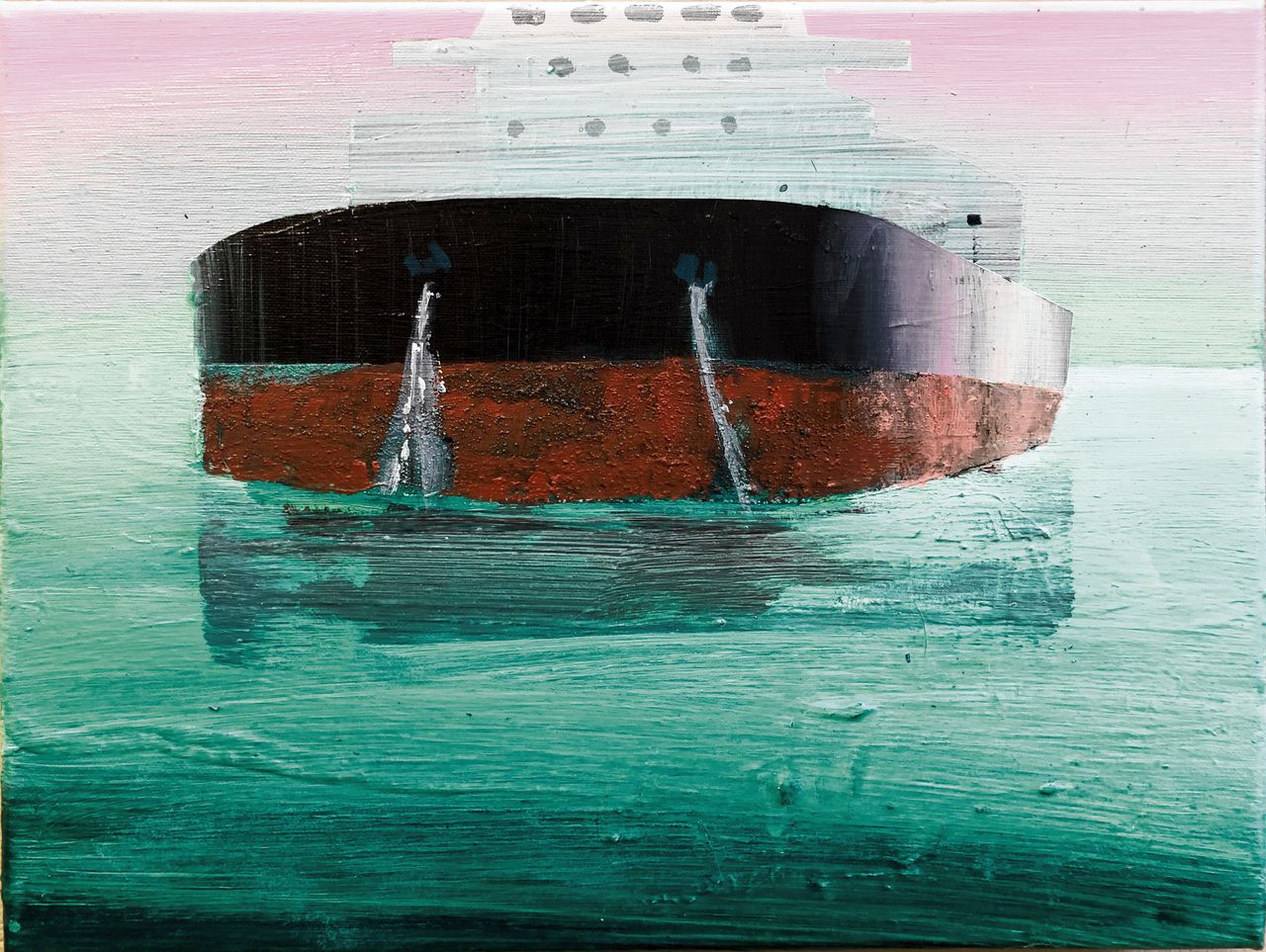 Sasja Hagens schildert al 25 jaar de havens in Rotterdam: ‘Ik wil laten zien hoe kleurrijk havenlandschappen zijn’ 