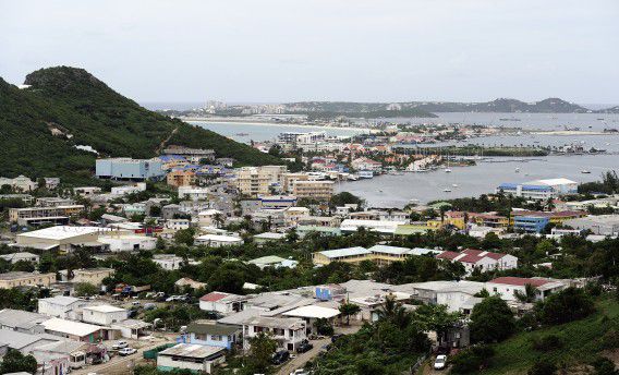 Simpson Bay in Philipsburg, Sint Maarten.