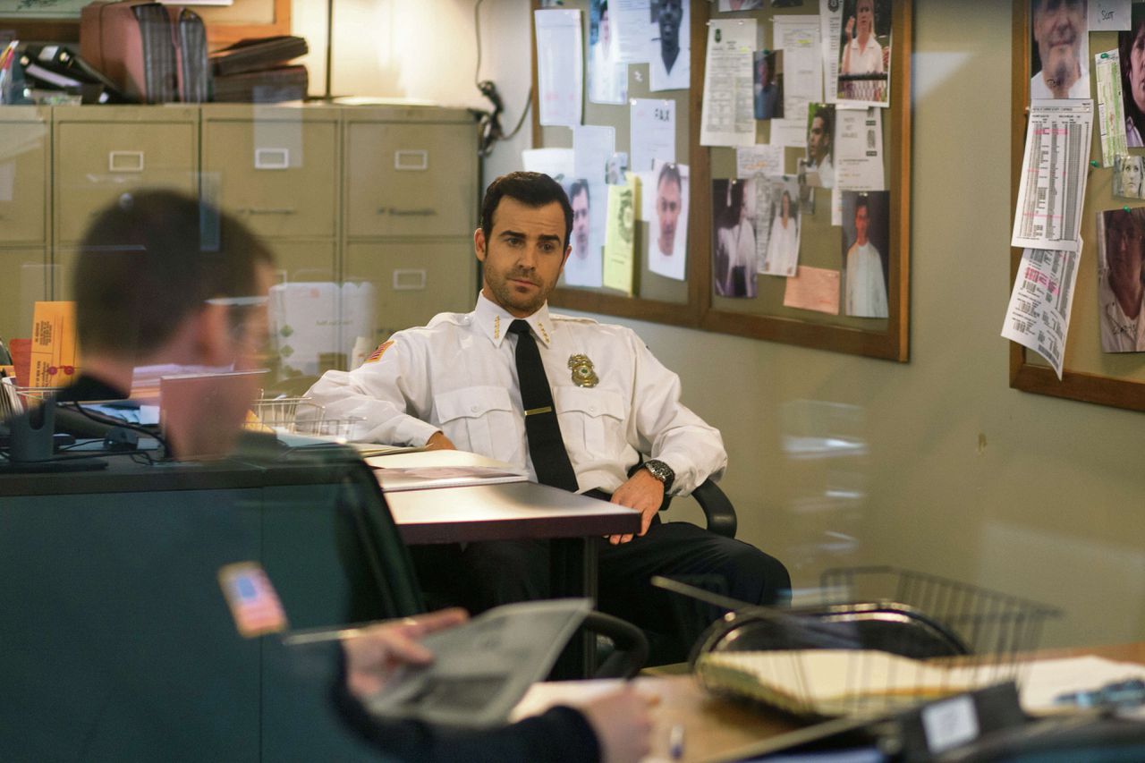 Politiechef Kevin Garvey (Justin Theroux) is ‘the hot cop’ in de nieuwe HBO-serieThe Leftovers.