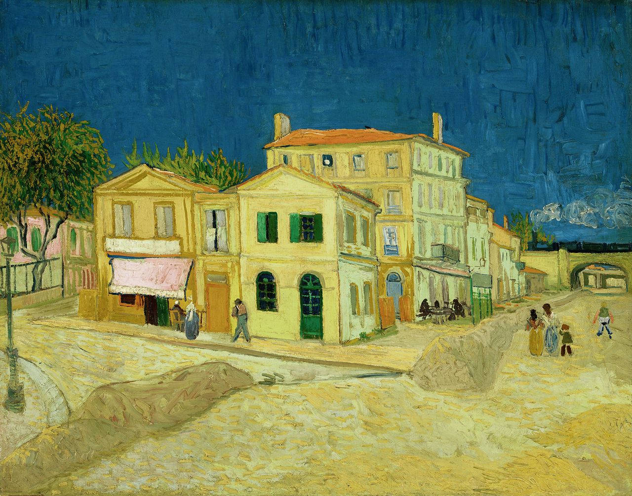 Van Gogh, Het Gele Huis (De Straat), uit 1888.