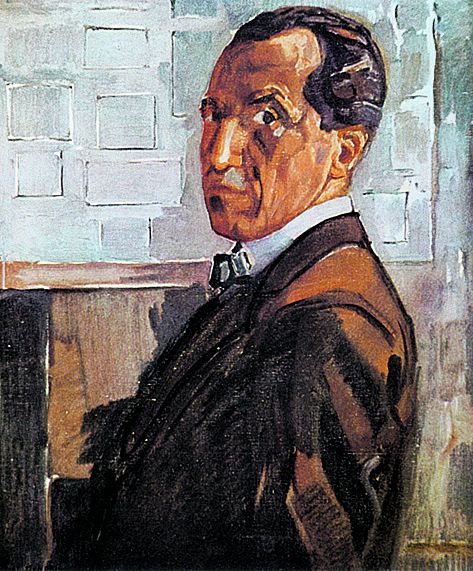 Piet Mondriaan, ‘Zelfportret’, 1918. Olieverf op doek, 85 x 70 cm.