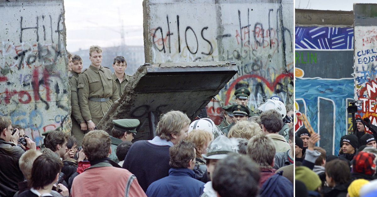 Valt de Berlijnse Muur opnieuw? Voorlopig niet, na bescheiden protest - NRC