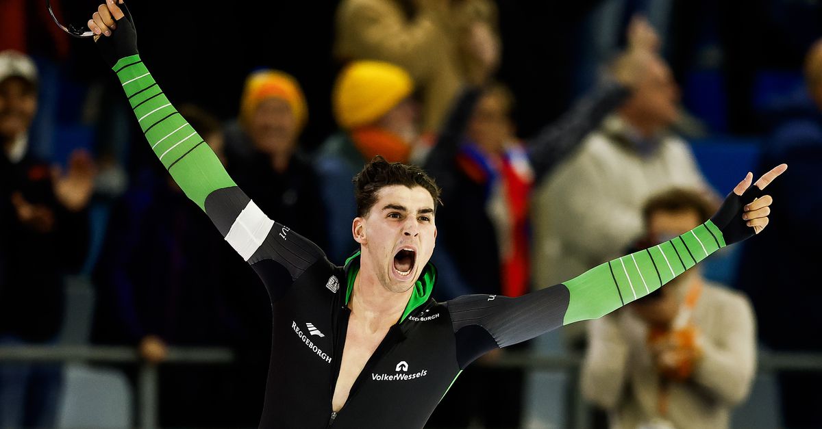 Jenning de Boo rijdt beste 500 meter ooit in Thialf: 33,98