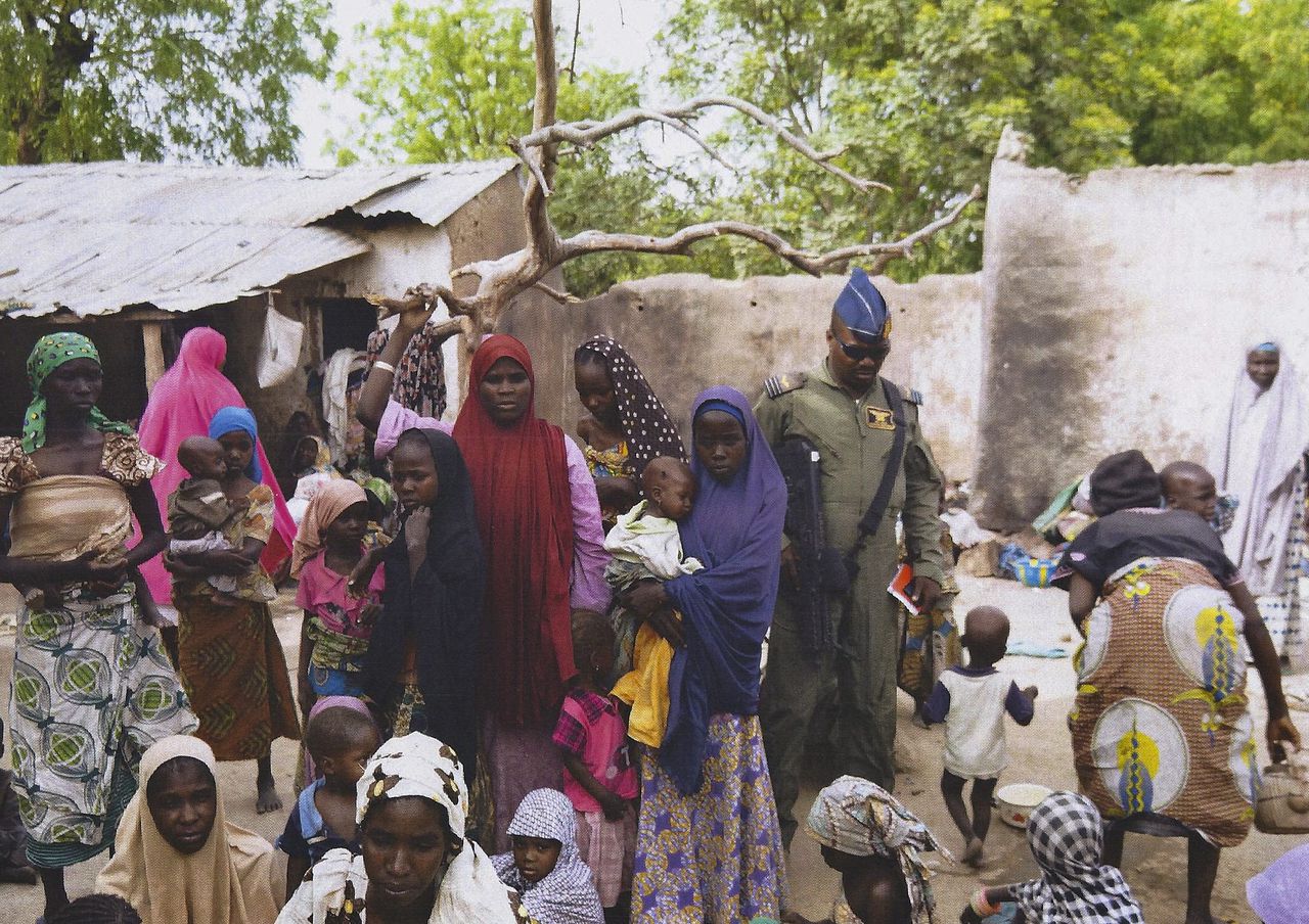 Onlangs uit handen van Boko Haram bevrijde gevangenen