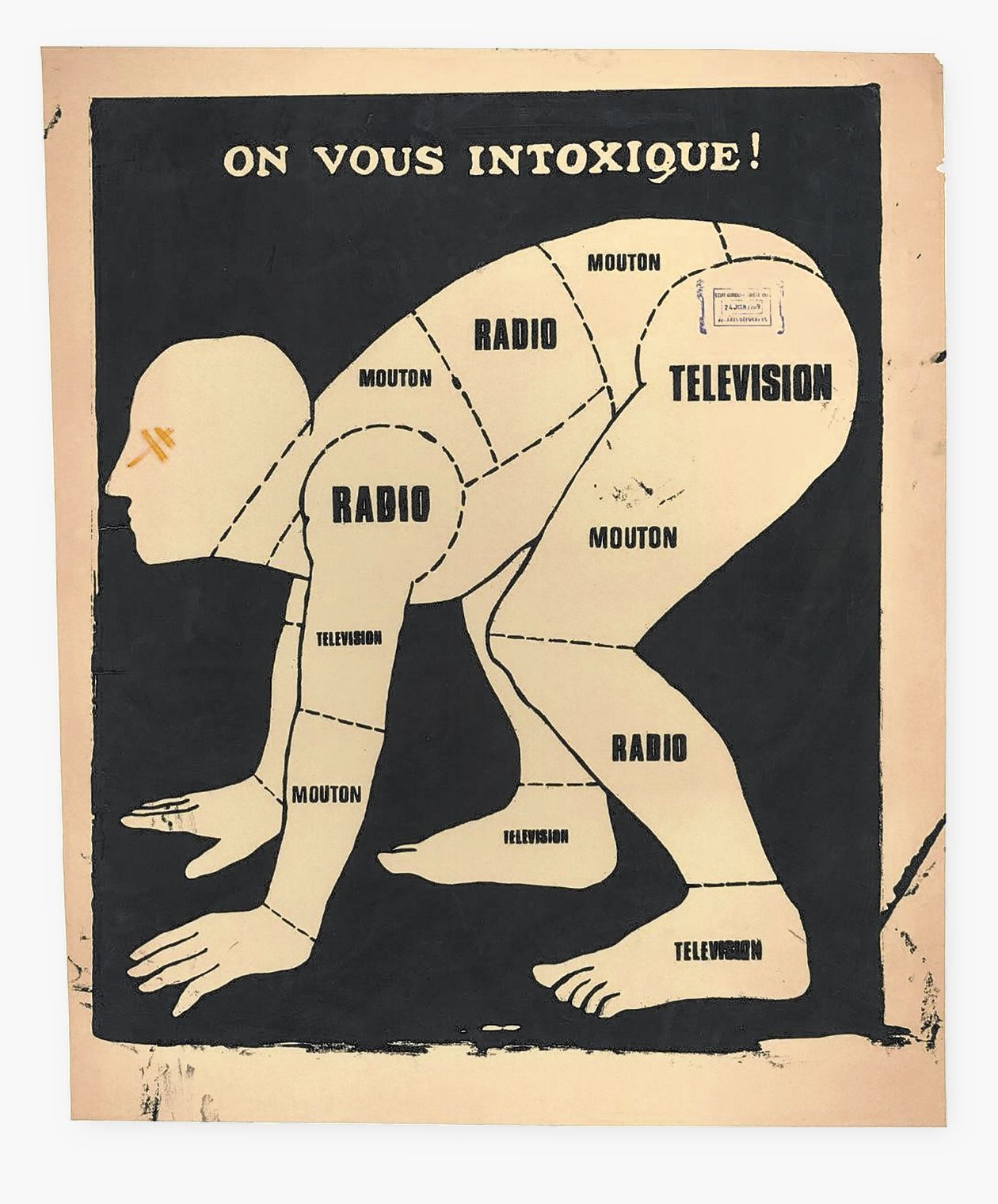 Posters uit mei 1968, gemaakt door het studentencollectief Atelier Populaire: ‘Wij drogeren jullie!’