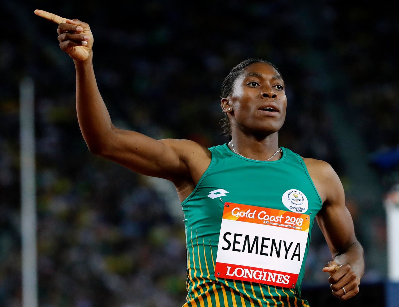 De Zuid-Afrikaanse atlete Semenya.