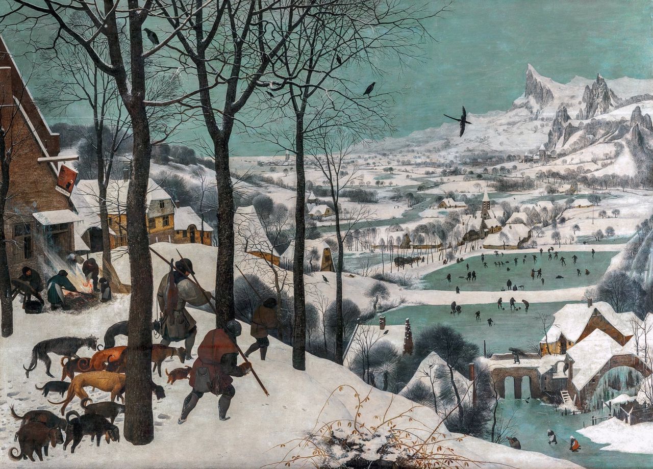 Pieter Bruegel de Oudere, Jagers in de sneeuw (1565)