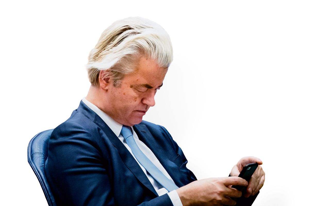 Tweets van Wilders naar onderwerp in de loop van de tijd