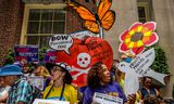 Betogers in de VS richten zich tegen milieu-agentschap EPA, dat de afgelopen jaren veel regels versoepelde.