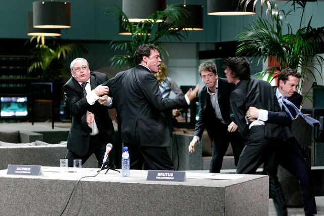 Scène uit de toneelmarathon ‘Romeinse tragedies’.