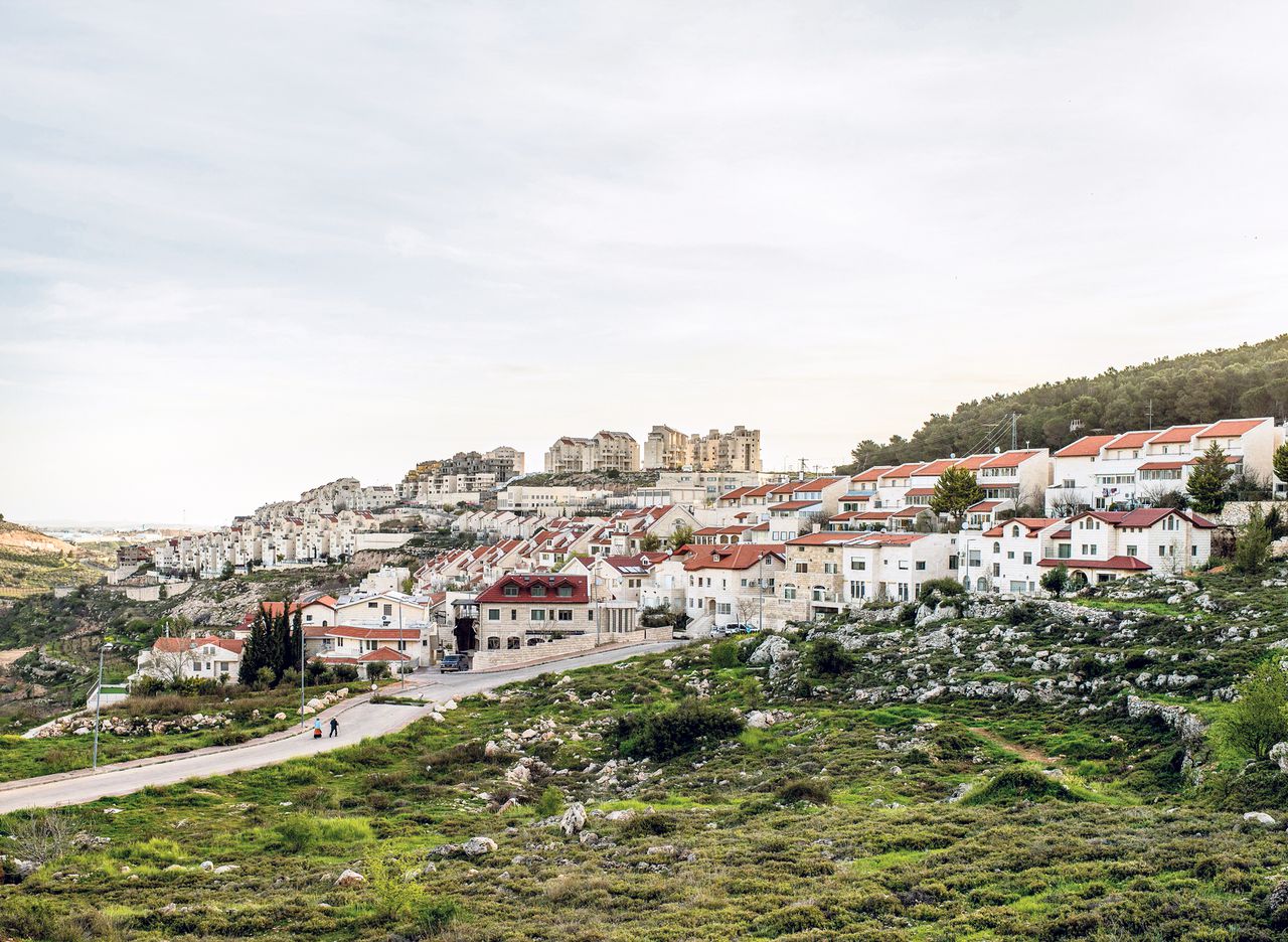 De Israëlische nederzetting Efrat op de Westelijke Jordaanoever in de Palestijnse Gebieden.