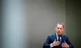 Caspar Veldkamp (NSC) trad vrijdag af als minister van Buitenlandse Zaken. Foto BART MAAT