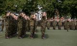 Militairen in  de Koninklijke Militaire Academie (KMA) in Breda.