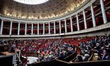 Er wordt gestemd in het Franse parlement, in Parijs.