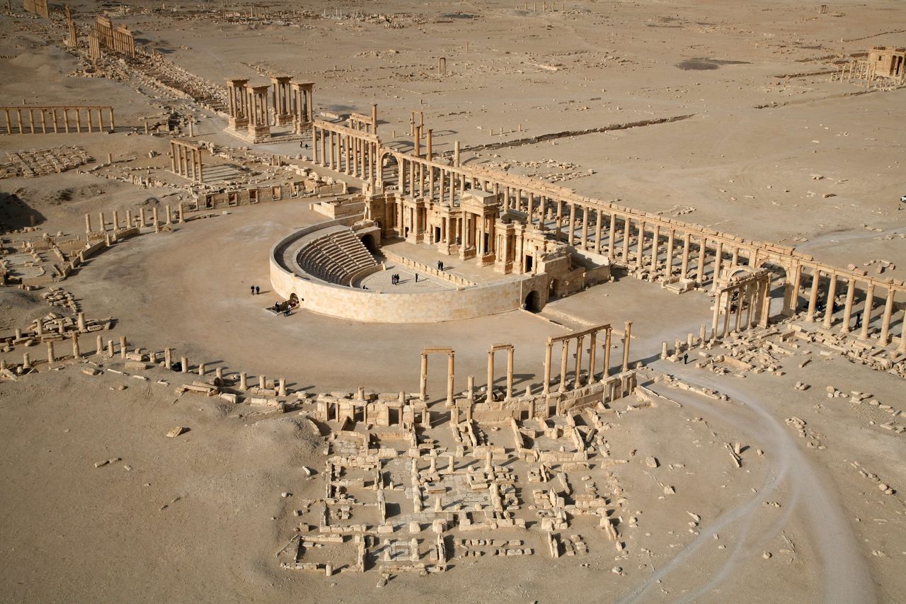 De ruïnes van Palmyra op archiefbeeld uit 2009.