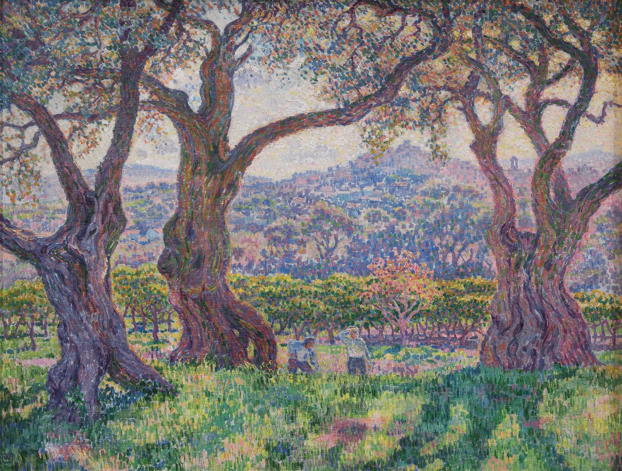 Théo van Rysselberghe, Olijfbomen in Cagnes, 1906. Olieverf op doek, 90 x 117 cm. Particuliere collectie.