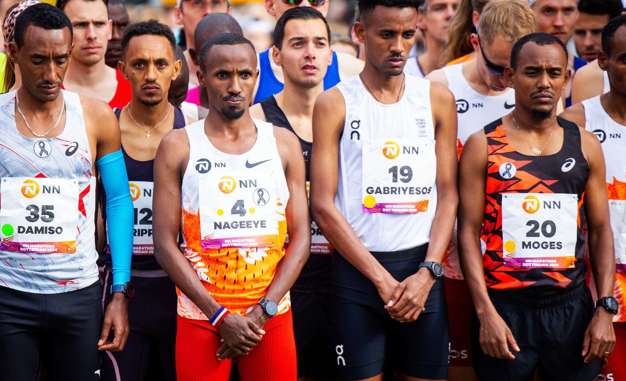 Bij de marathon van Rotterdam slaat de rouwstemming in twee uur om in een feest 