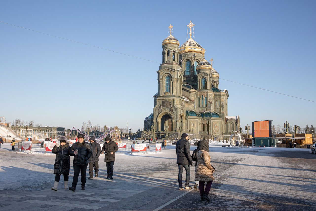 In hun oorlogskathedraal bidden Russen voor een overwinning in Oekraïne 