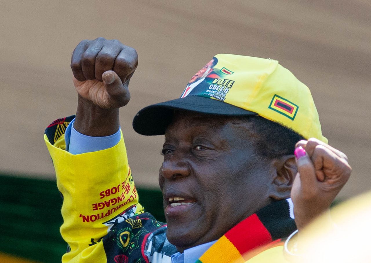 Mnangagwa wint presidentsverkiezingen Zimbabwe 