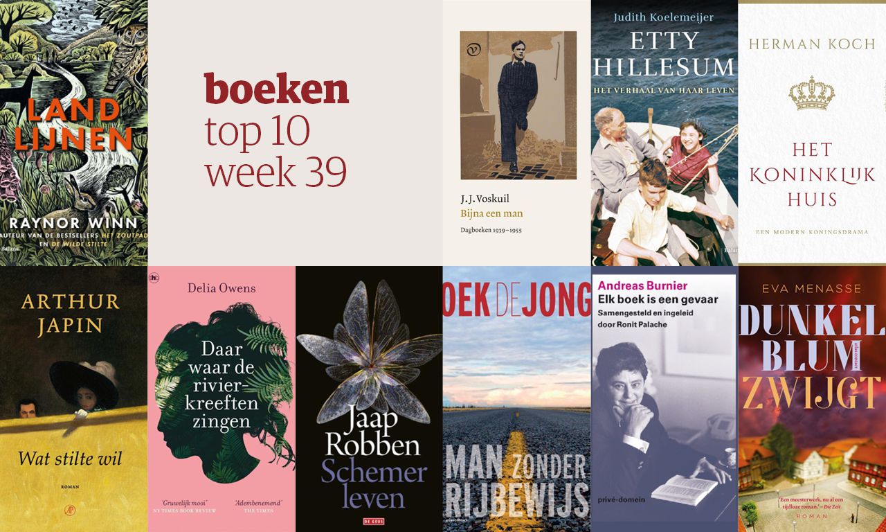 De tien best verkochte boeken van week 39 