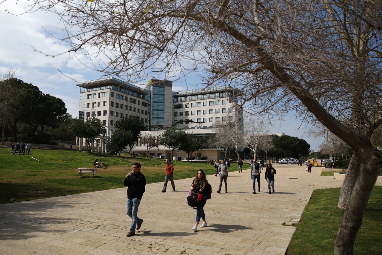 De campus van de technische universiteit van Haifa in Israël.