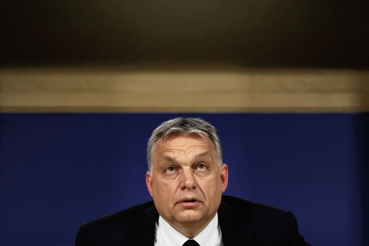 Viktor Orbán, woensdag in Brussel.