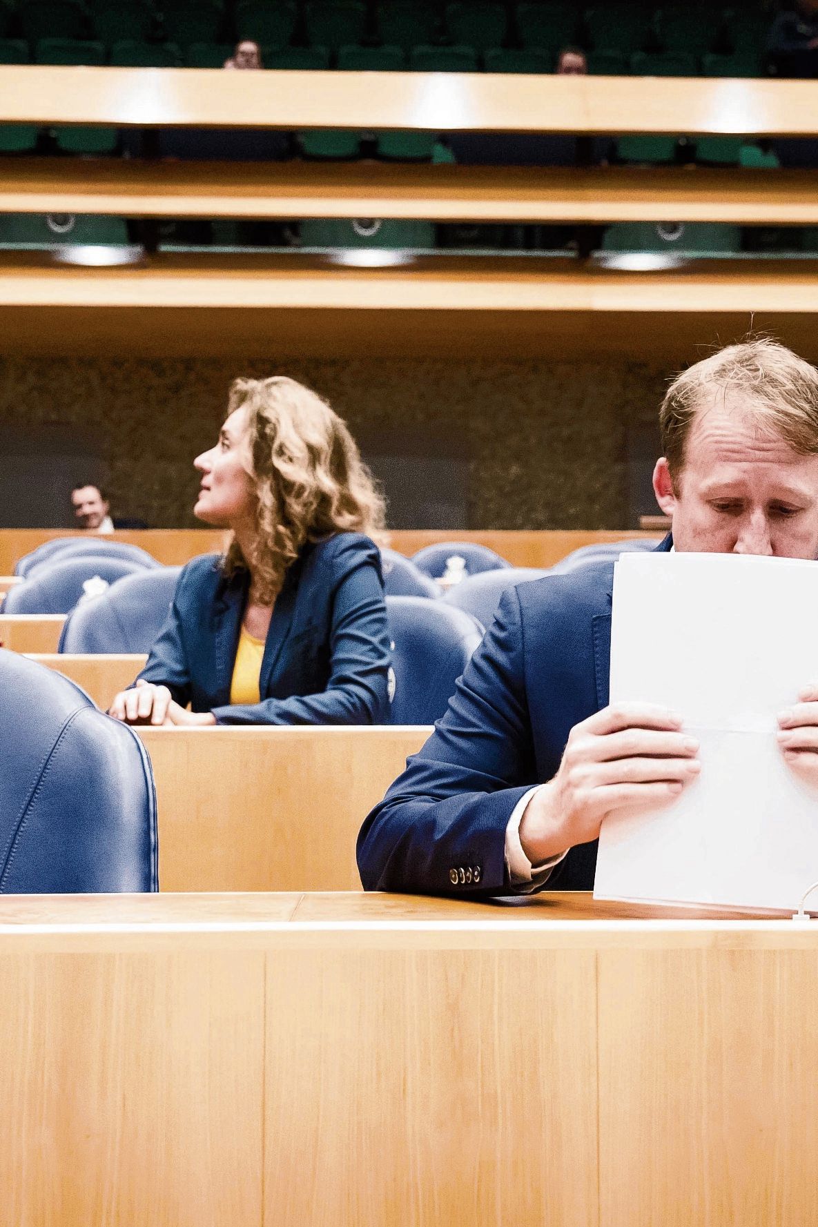Kees Verhoeven (D66) bij het debat van dinsdag.