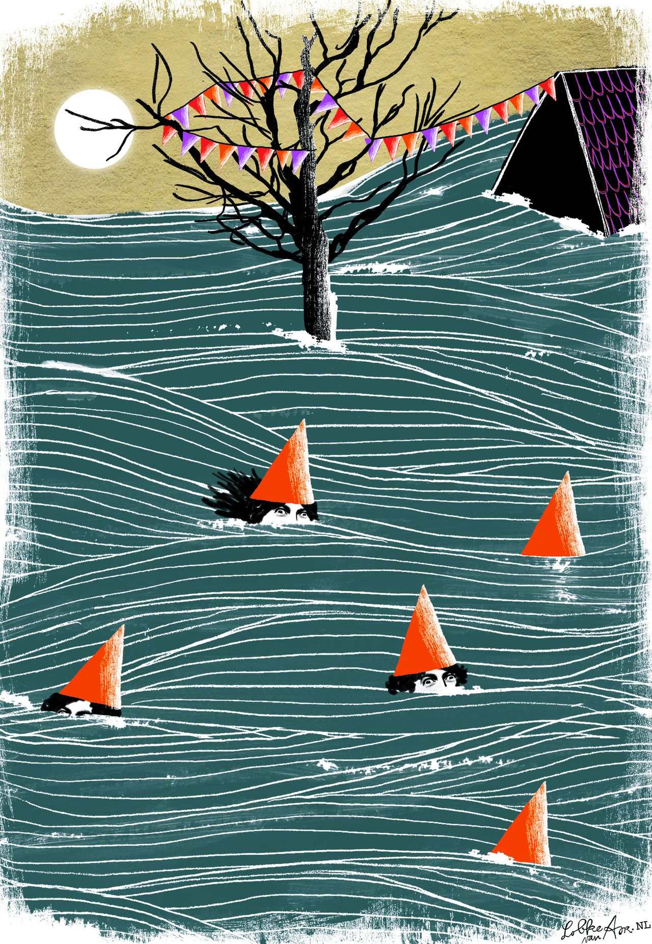 Verjaren van de man van vele manieren Ilja Leonard Pfeijffer is tien jaar dichter. Van de vierkante man en daarna Buurman & Buurman. Illustratie Lobke van Aar.