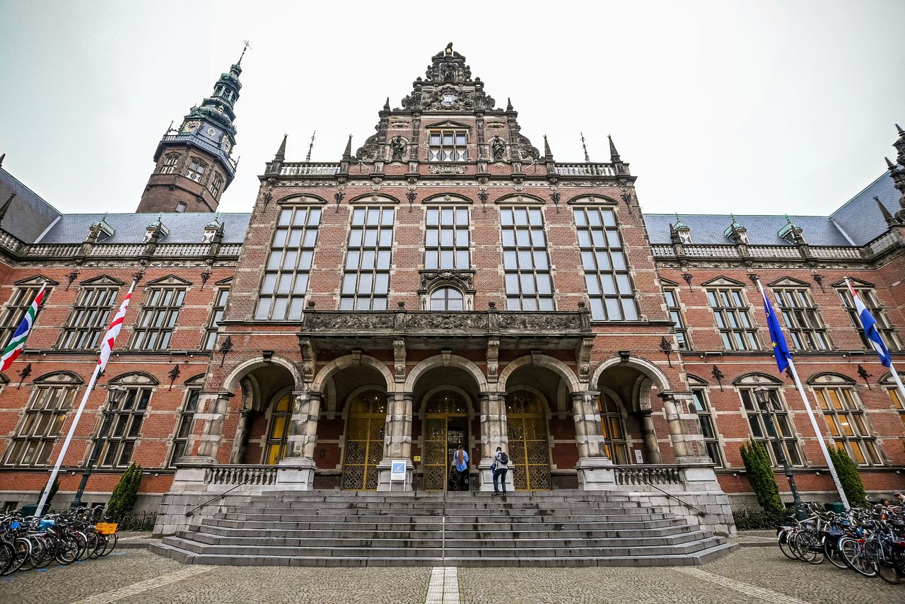 Het Academiegebouw van de Rijksuniversiteit Groningen.