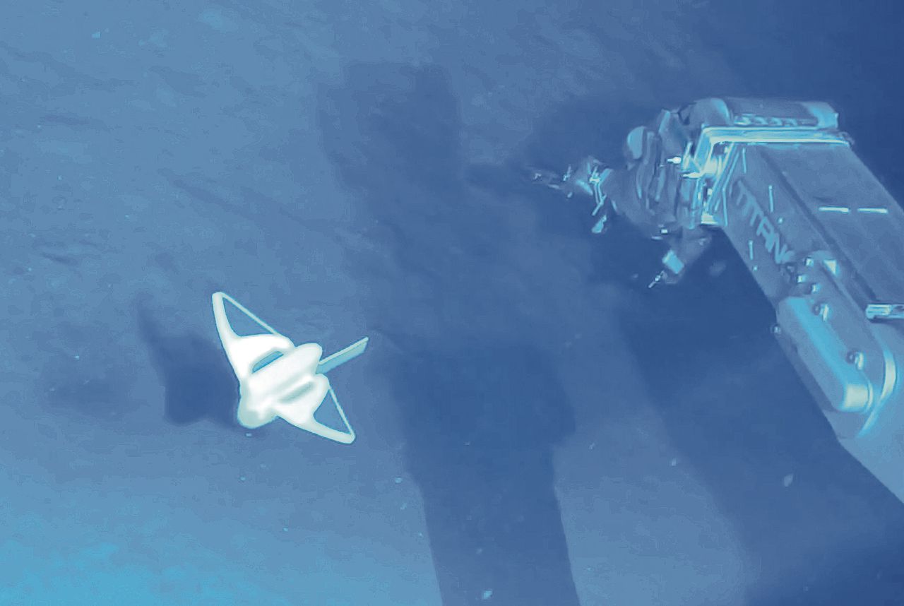 Zachte diepzeerobot zwemt onder immense druk 