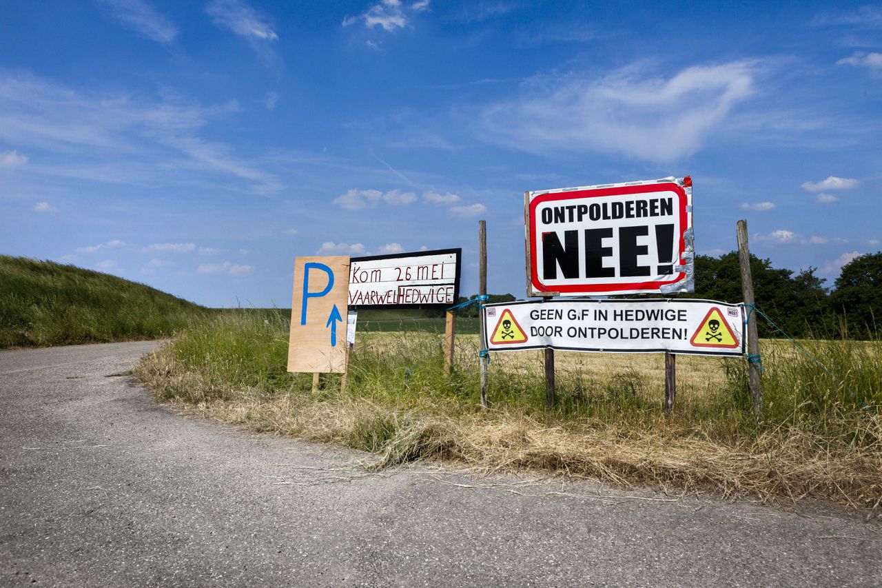 Werkzaamheden voor onder water zetten Hedwigepolder kunnen hervat 