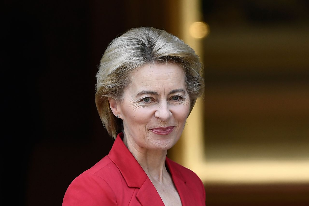Aankomend voorzitter van de Europese Commissie Ursula von der Leyen.