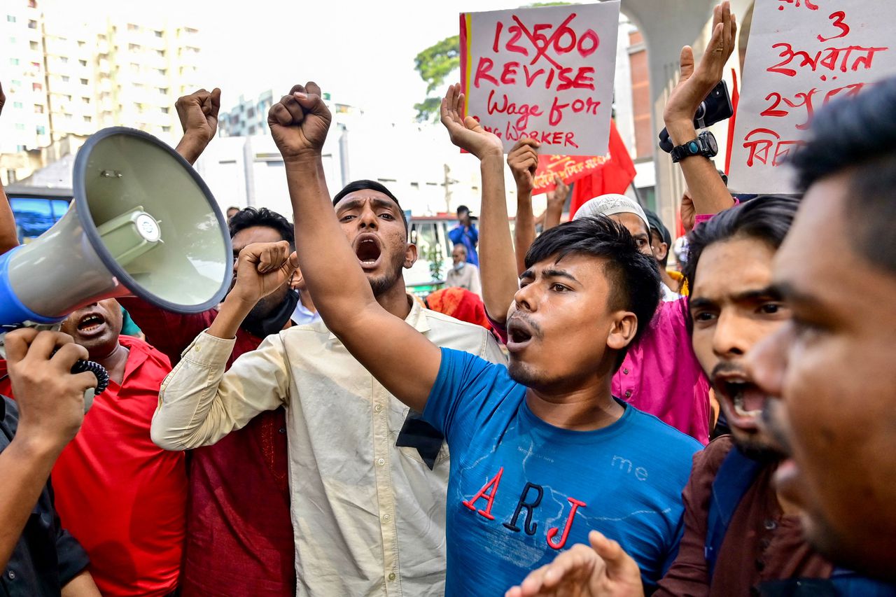150 kledingfabrieken in Bangladesh voorlopig dicht na gewelddadige protesten 