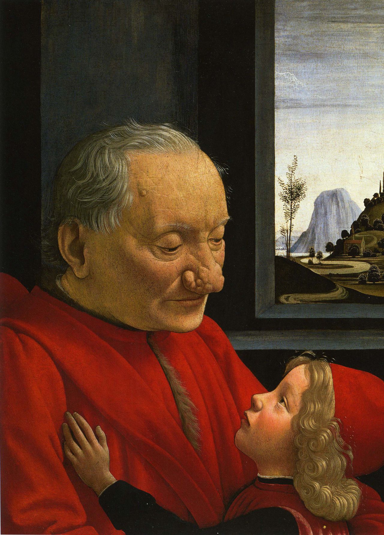 Domenico Ghirlandaio: 'Portret van een oude man en zijn kleinzoon' (1490)