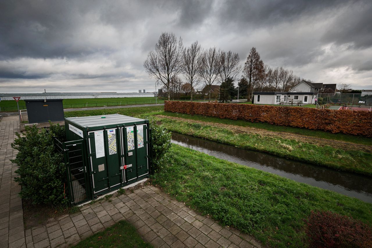 Een buurtbatterij in het Noord-Hollandse Rijsenhout waarin zonne-energie uit de wijk wordt opgeslagen.
