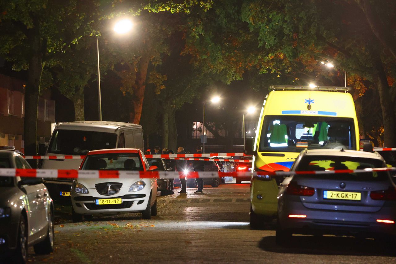 Plaats delict in Den Bosch, zaterdagavond.
