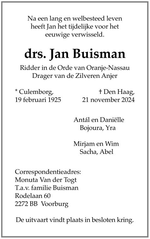 Jan Buisman - Wikipedia