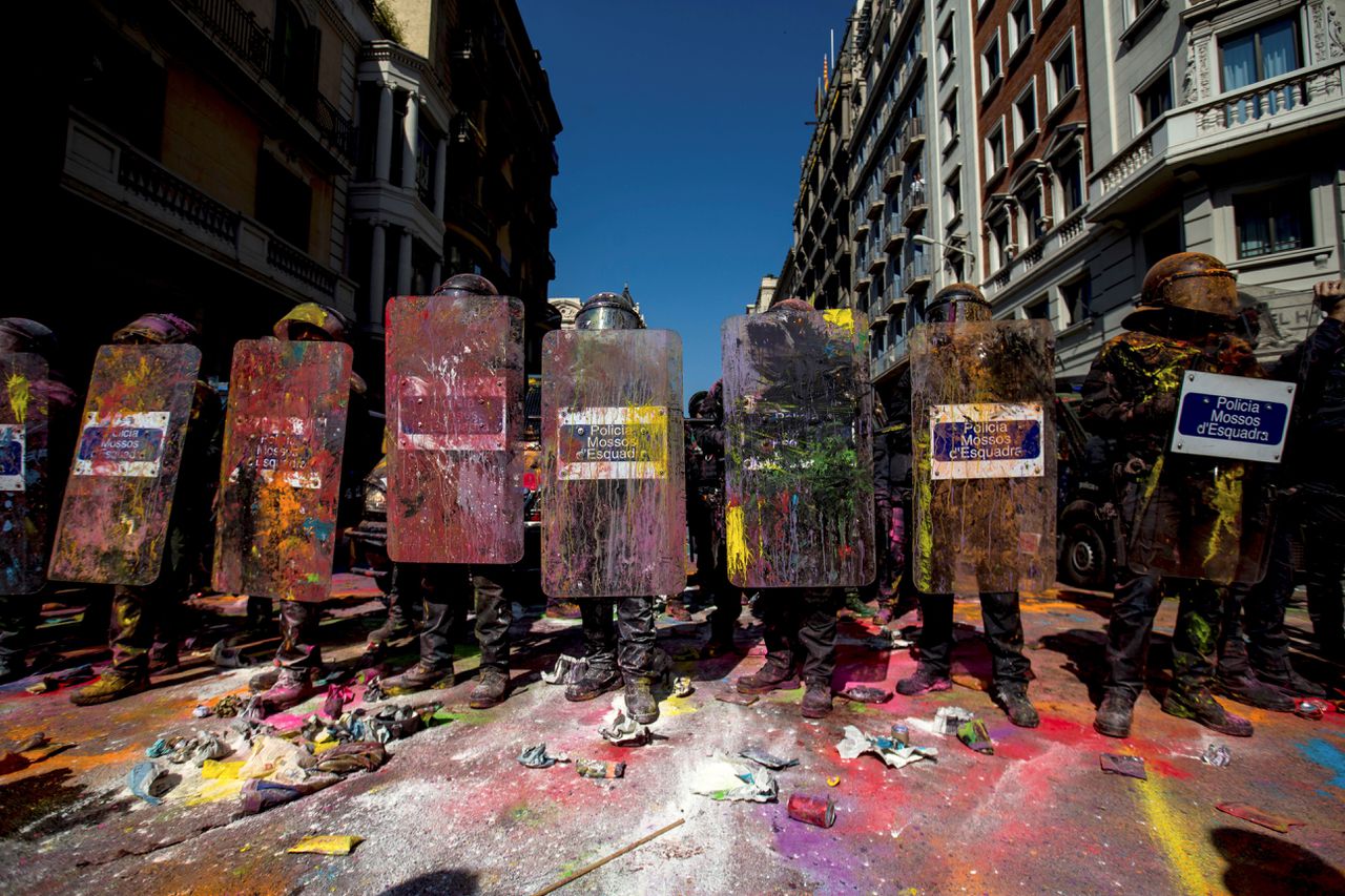 Rellen in Barcelona in aanloop naar verjaardag omstreden referendum 