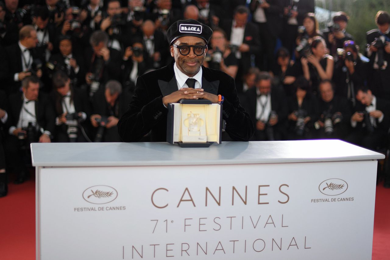 Spike Lee tijdens het filmfestival in Cannes in mei 2018.