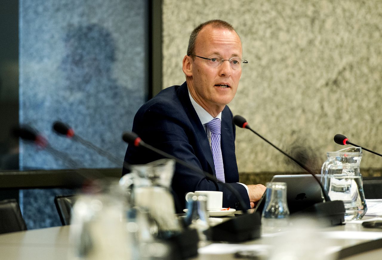 President Klaas Knot van DNB, in de Tweede Kamer in 2016
