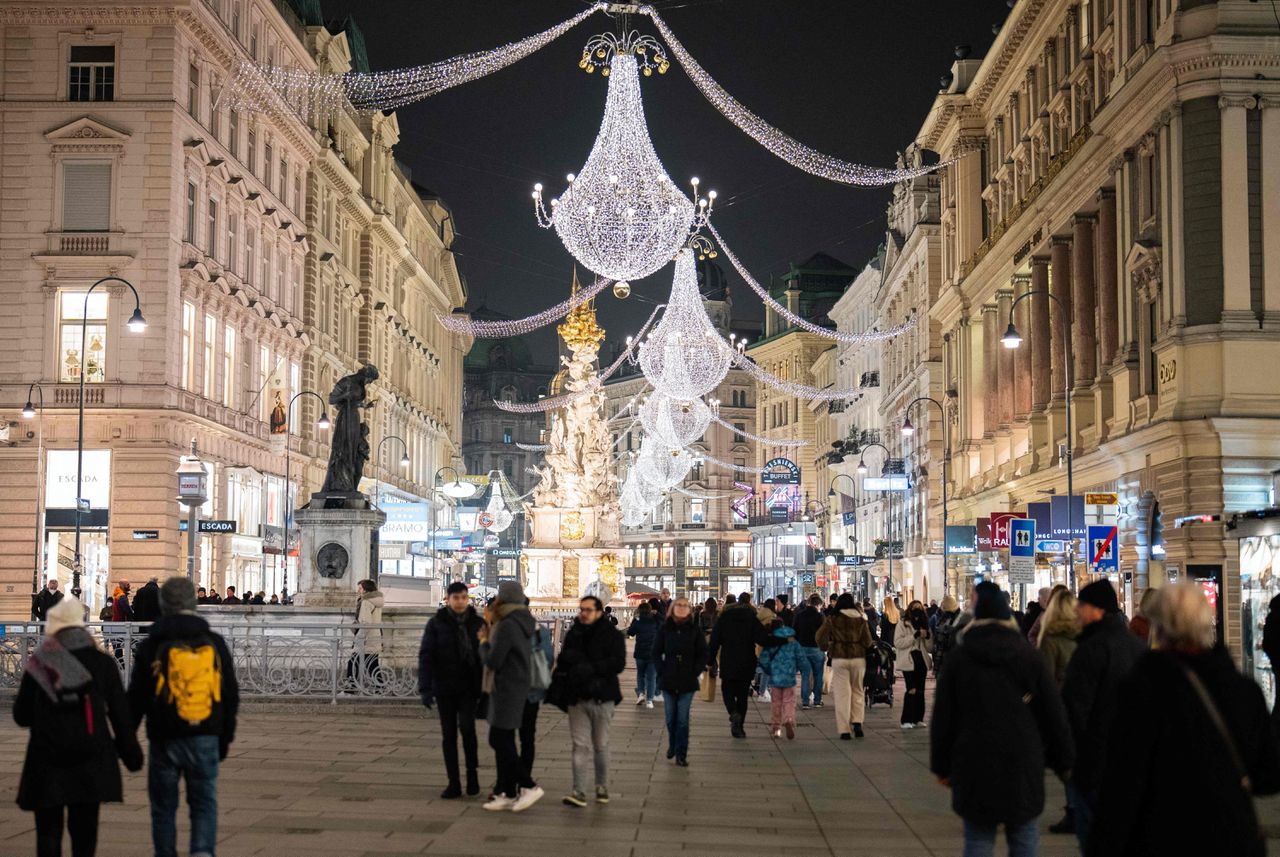 Het centrum van Wenen, op vrijdagavond 12 november.