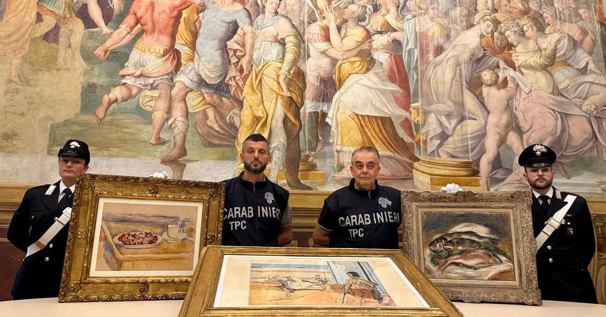 Italiaanse politie vindt gestolen schilderijen van Renoir, Cézanne en Matisse terug