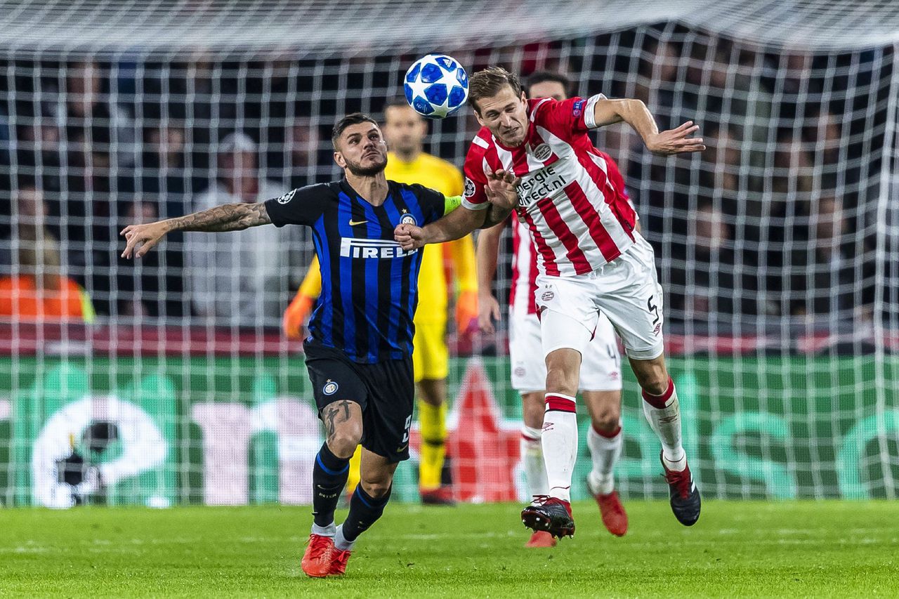 Strijdbaar PSV nipt ten onder tegen Inter 