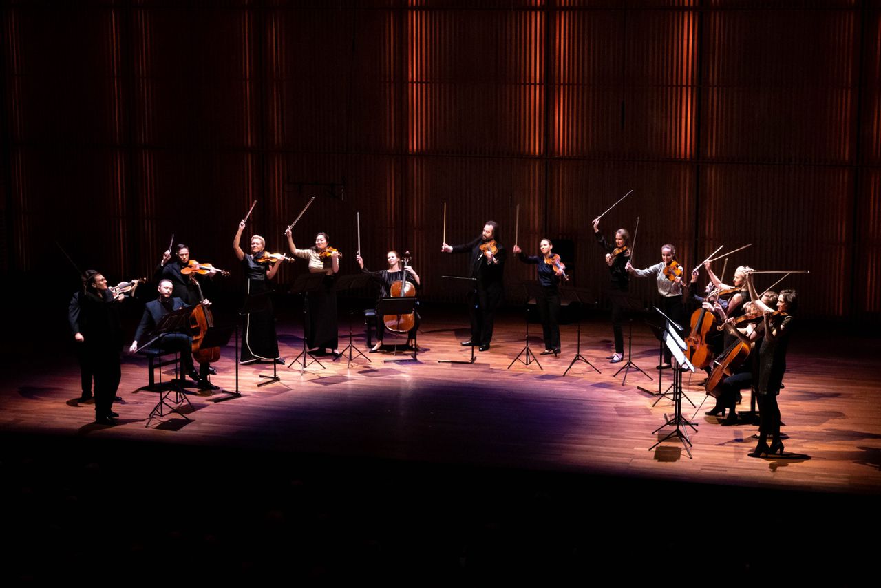‘Het Strijkkwartet Biënnale Amsterdam Openingsconcert’ met het Jerusalem, het Artemis, het Dudok en het Ragazze Quartet.