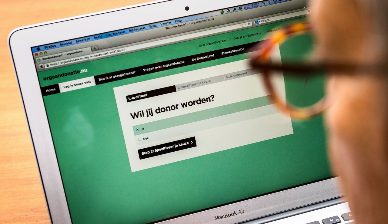 Voer een actief  donorregistratiesysteem in 