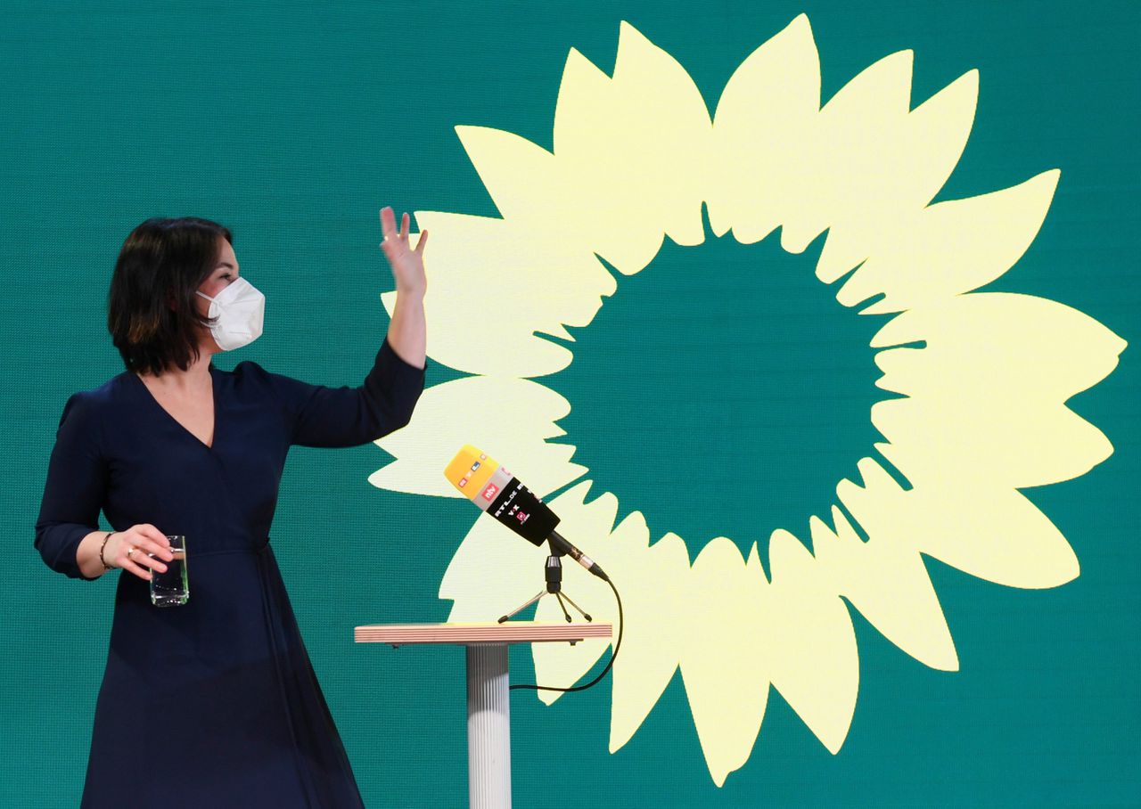 Kandidaatkanselier van de Duitse Groenen Annalena Baerbock.
