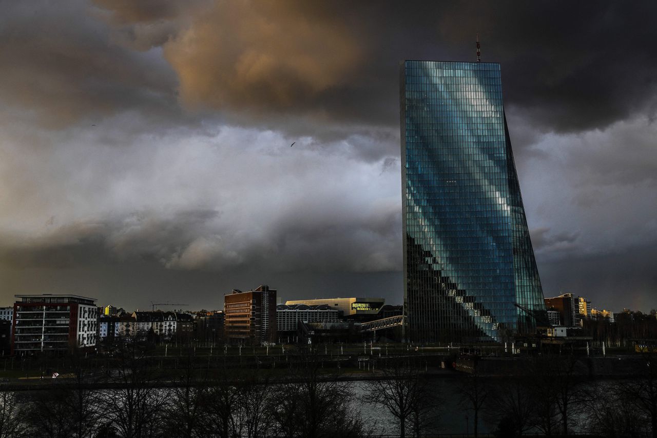 De Europese Centrale Bank (ECB) in Frankfurt am Main.