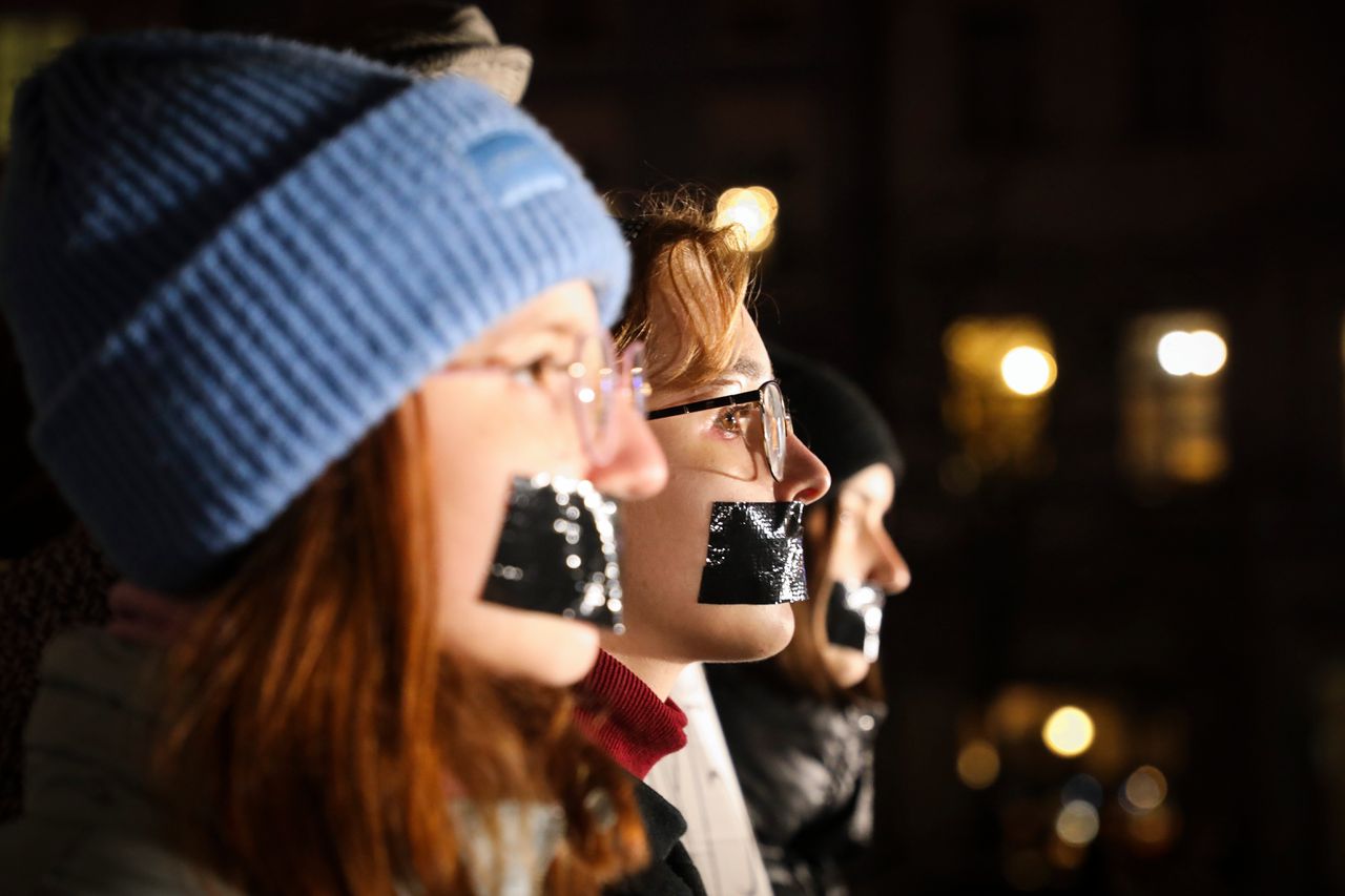 Jongeren in Krakau tijdens een klimaatprotest in december. In veel Midden-Europese landen ontwikkelt zich in steden een internationaal georiënteerde gezindte die thema's als klimaat en lhbti-rechten agendeert.